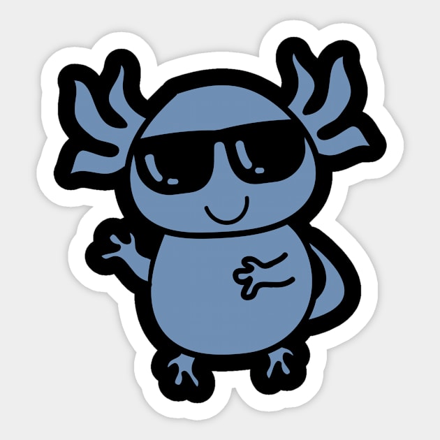 axolotl design Sticker by HBfunshirts